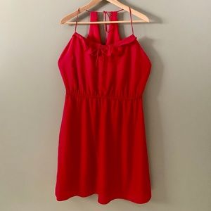 BGBGeneration Ruffled Cami Fuchsia Dress